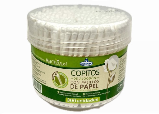 [04041006] Copito ecologico redondo jumbo tarro x300 higietex