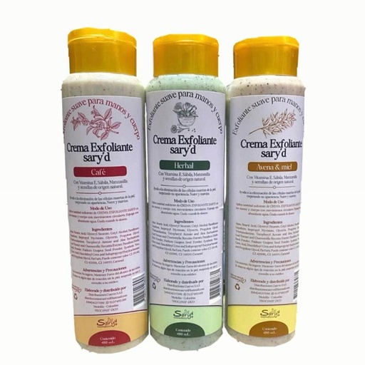 [SY54845] Crema exfoliante saryd X480ml sy36577-sy54863-sy36576