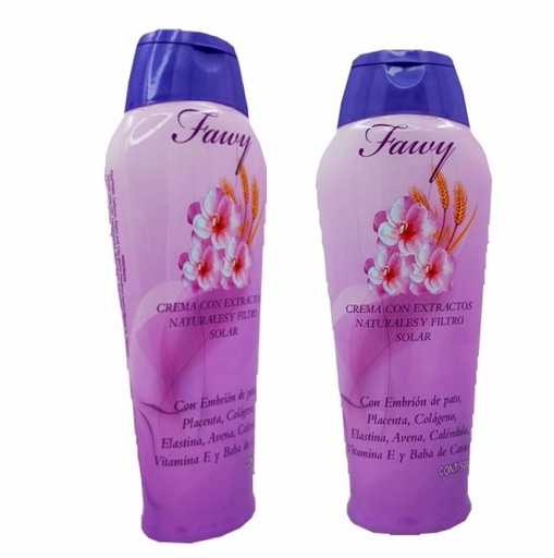 [4CM004*] Crema corporal fawy morada grande x500ml