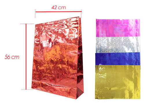 [SLT3046] @(DK-716) Bolsa regalo tornasol grande 32x45 pqtx12