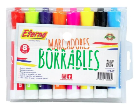 [ET147] Marcador borrable x8 eterna